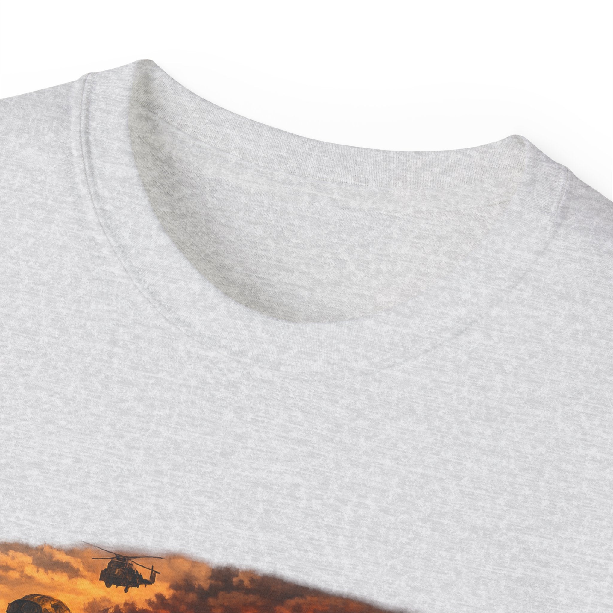 Courage Under Fire Tee — Vintage war Battle Scene Cotton Shirt