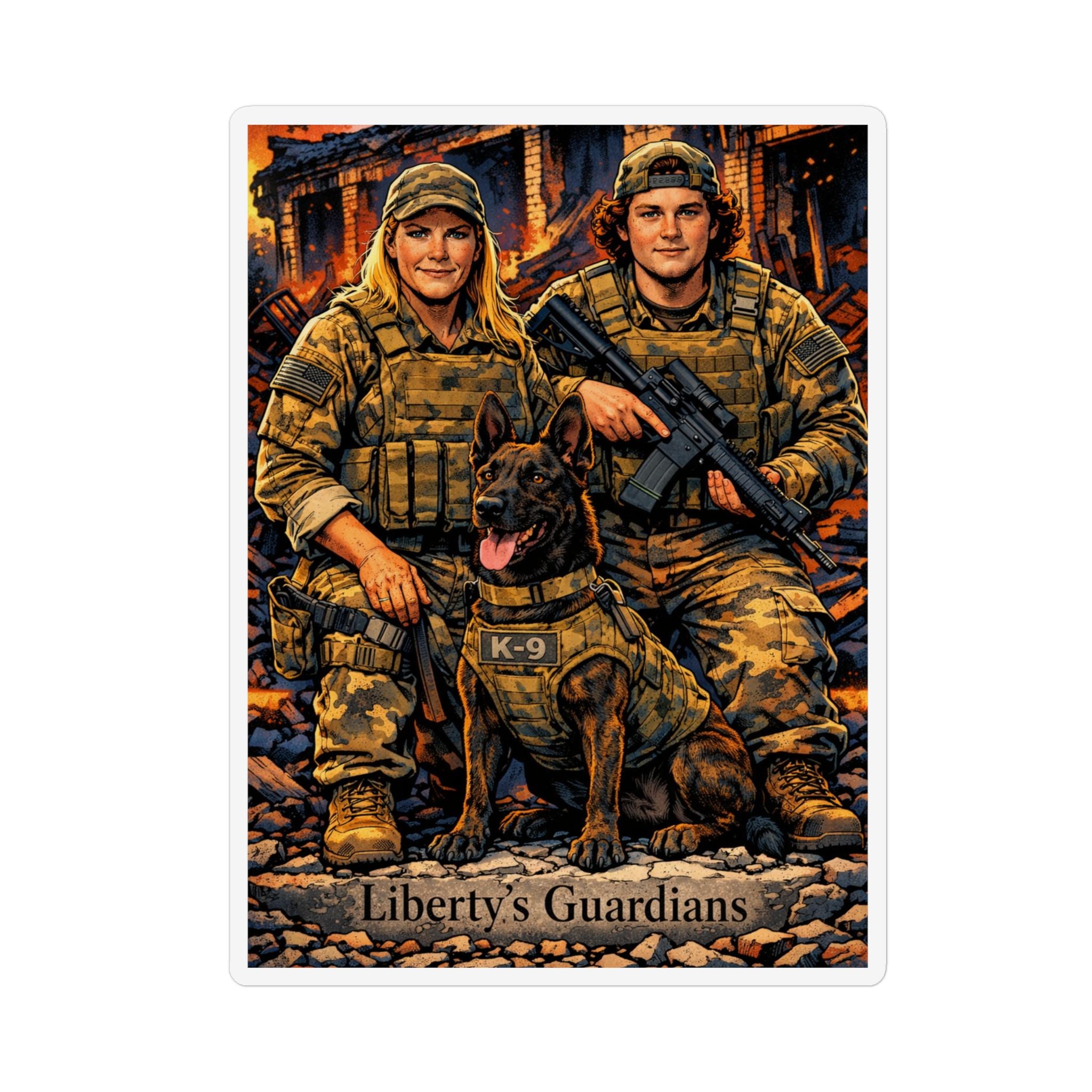 Liberty’s Guardians K-9 Military Magnet