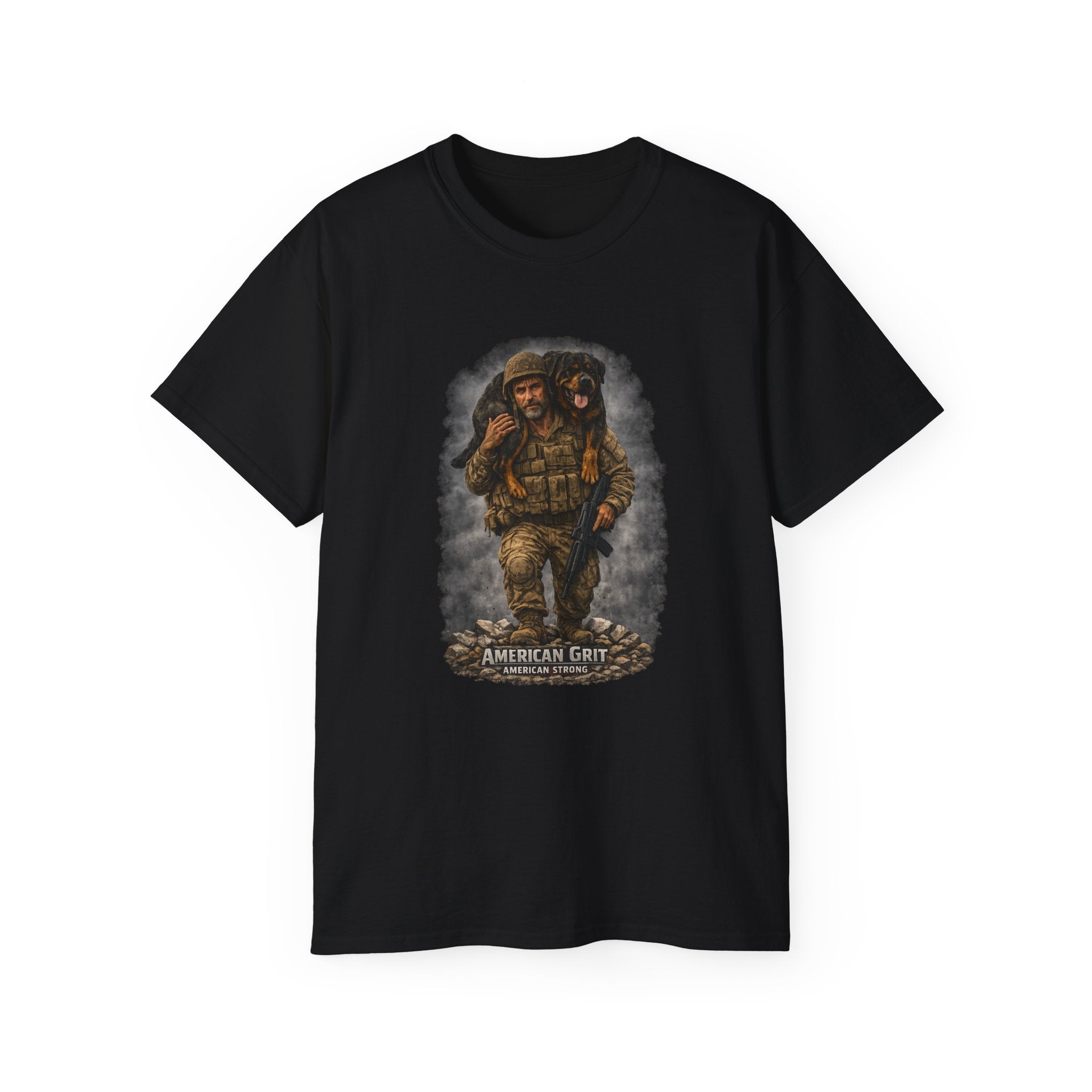 American Grit Military Soldier Tee — Patriotic Veteran T‑Shirt