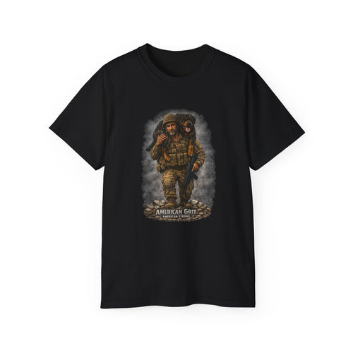 American Grit Military Soldier Tee — Patriotic Veteran T‑Shirt