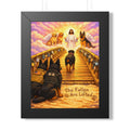 The Fallen Are Lifted — Framed Memorial Poster (K-9 & Service Dogs)
