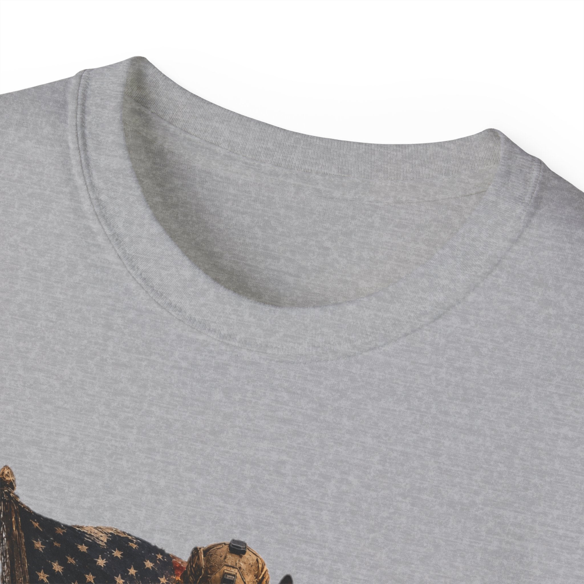Patriotic Firefighter T-Shirt — "Here in Our Time Comes to Stand" Vintage Rescue Tee