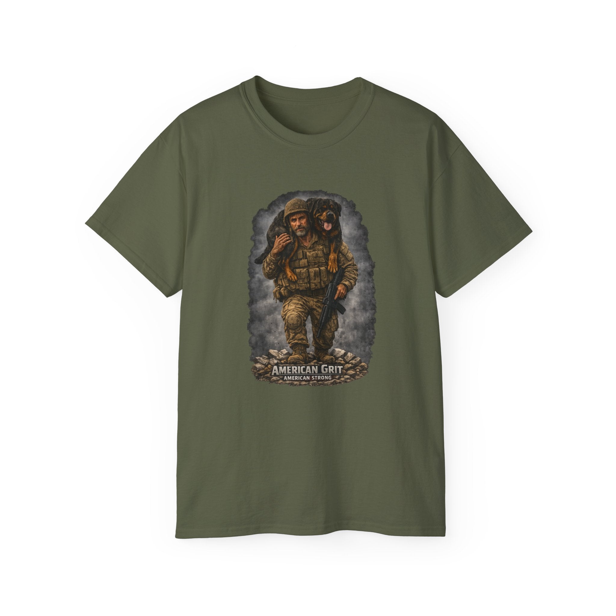 American Grit Military Soldier Tee — Patriotic Veteran T‑Shirt