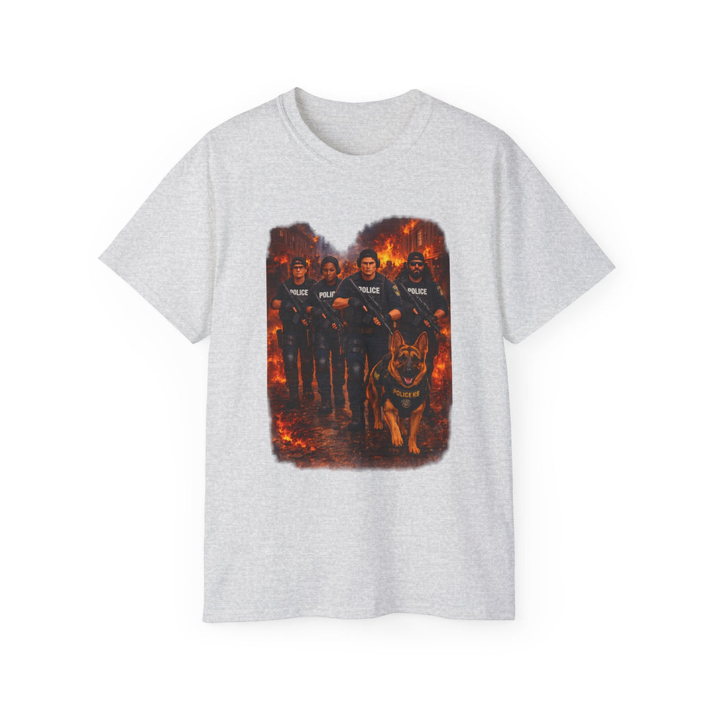 Police K9 Unit Tee — Firestorm Patrol Graphic Shirt