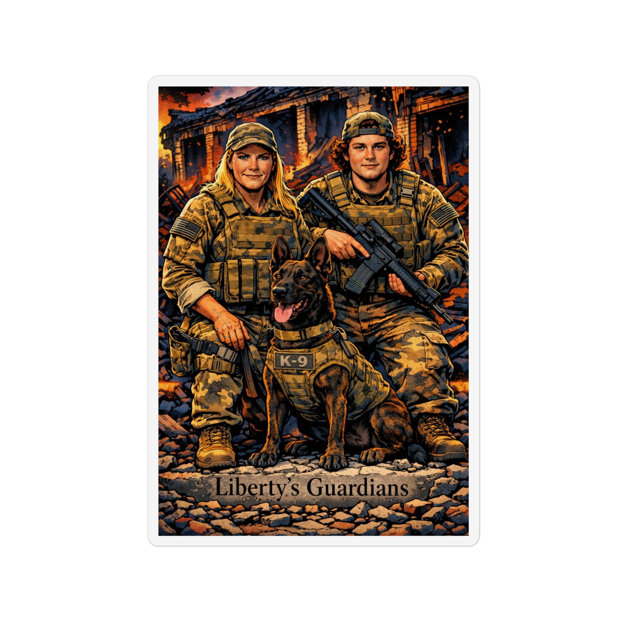 Liberty’s Guardians K-9 Military Magnet