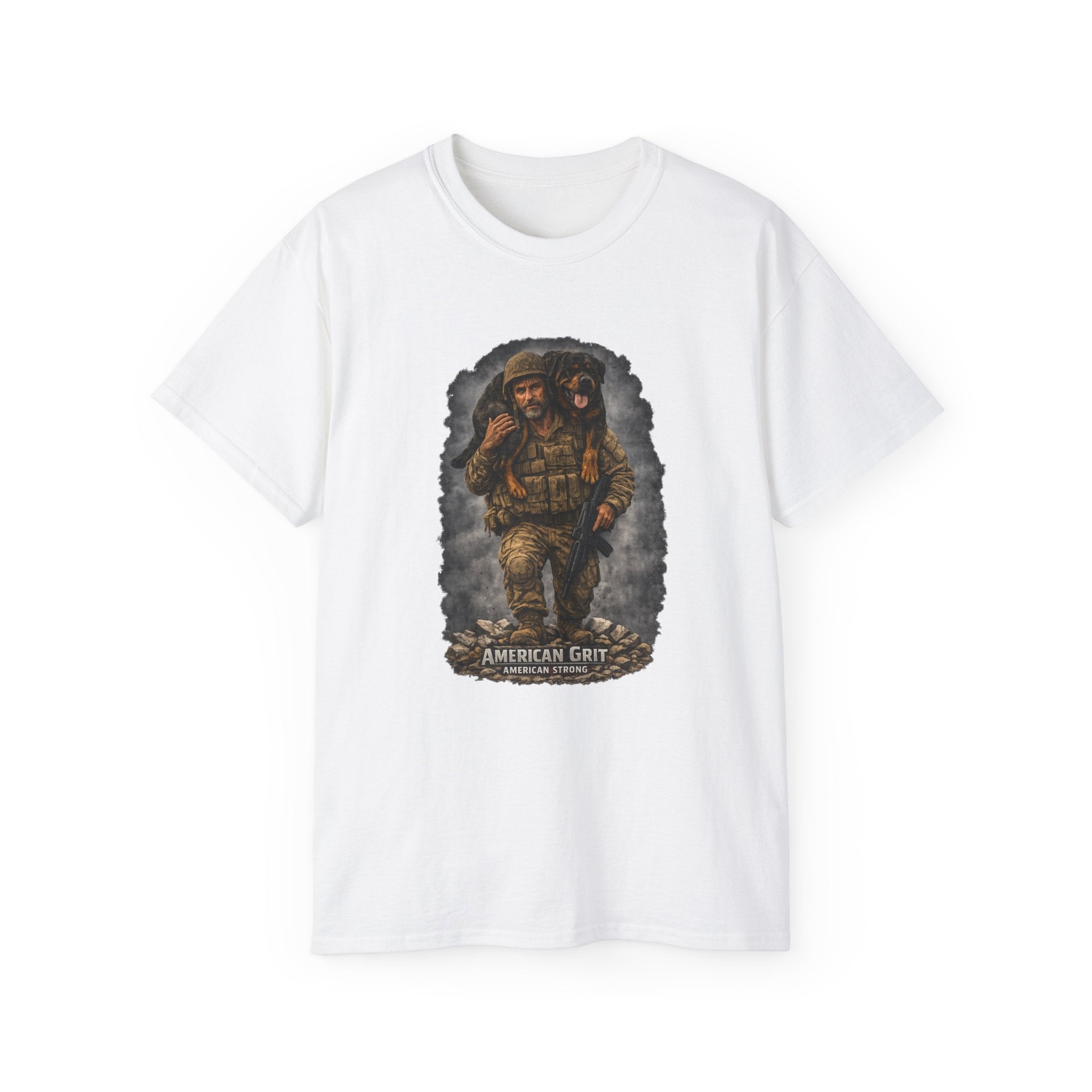 American Grit Military Soldier Tee — Patriotic Veteran T‑Shirt