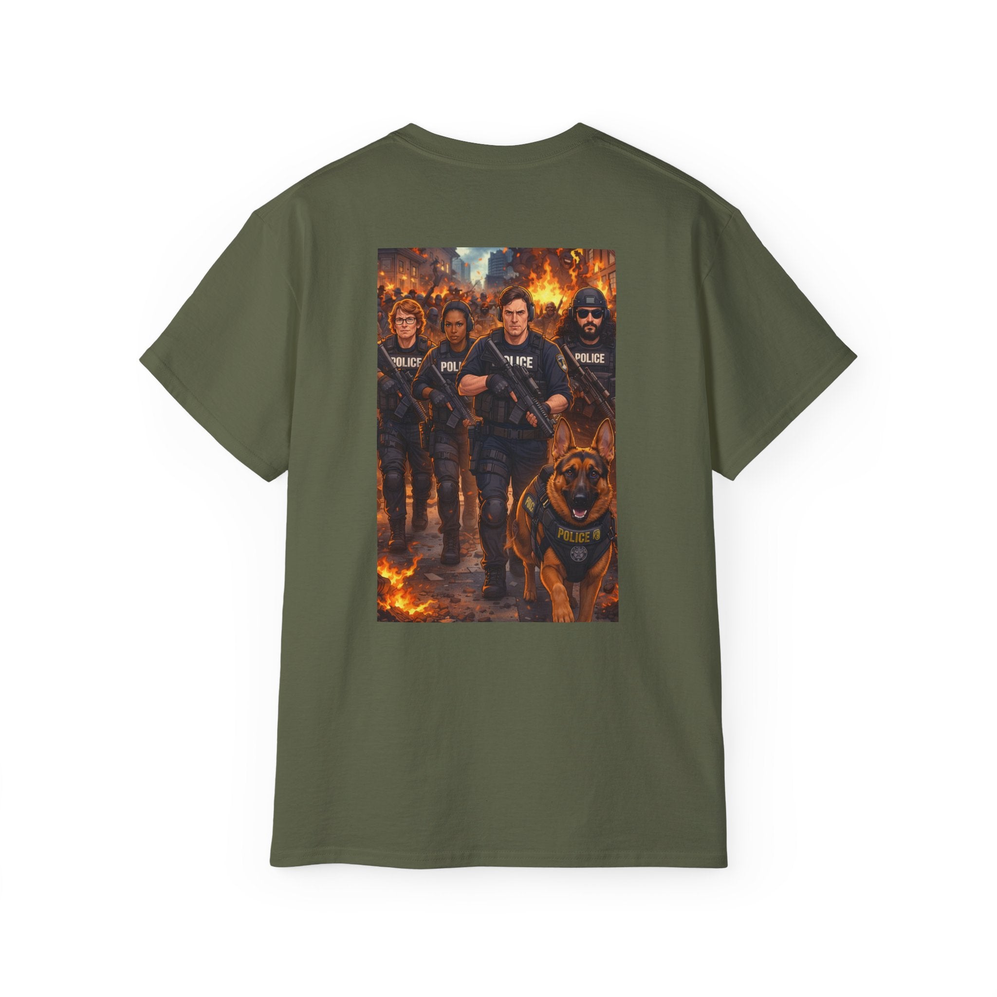 Police K9 Unit Tee — Tactical K9s Graphic Cotton Shirt