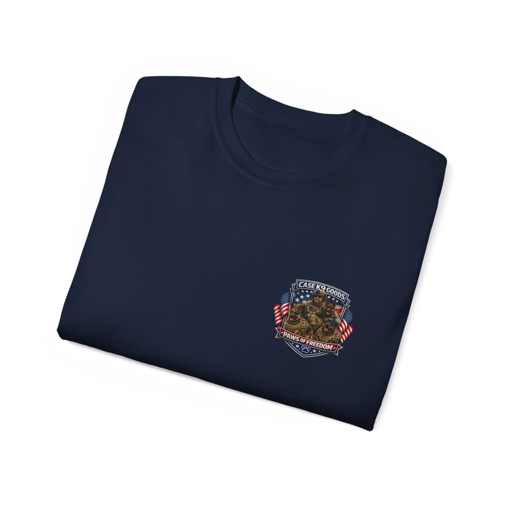 Police K9 Unit Tee — Back Graphic Patrol Officers & German Shepherd Design
