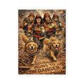 Firefighter Search & Rescue Magnet — "Courage Runs to the Danger" Custom Shape Magnet