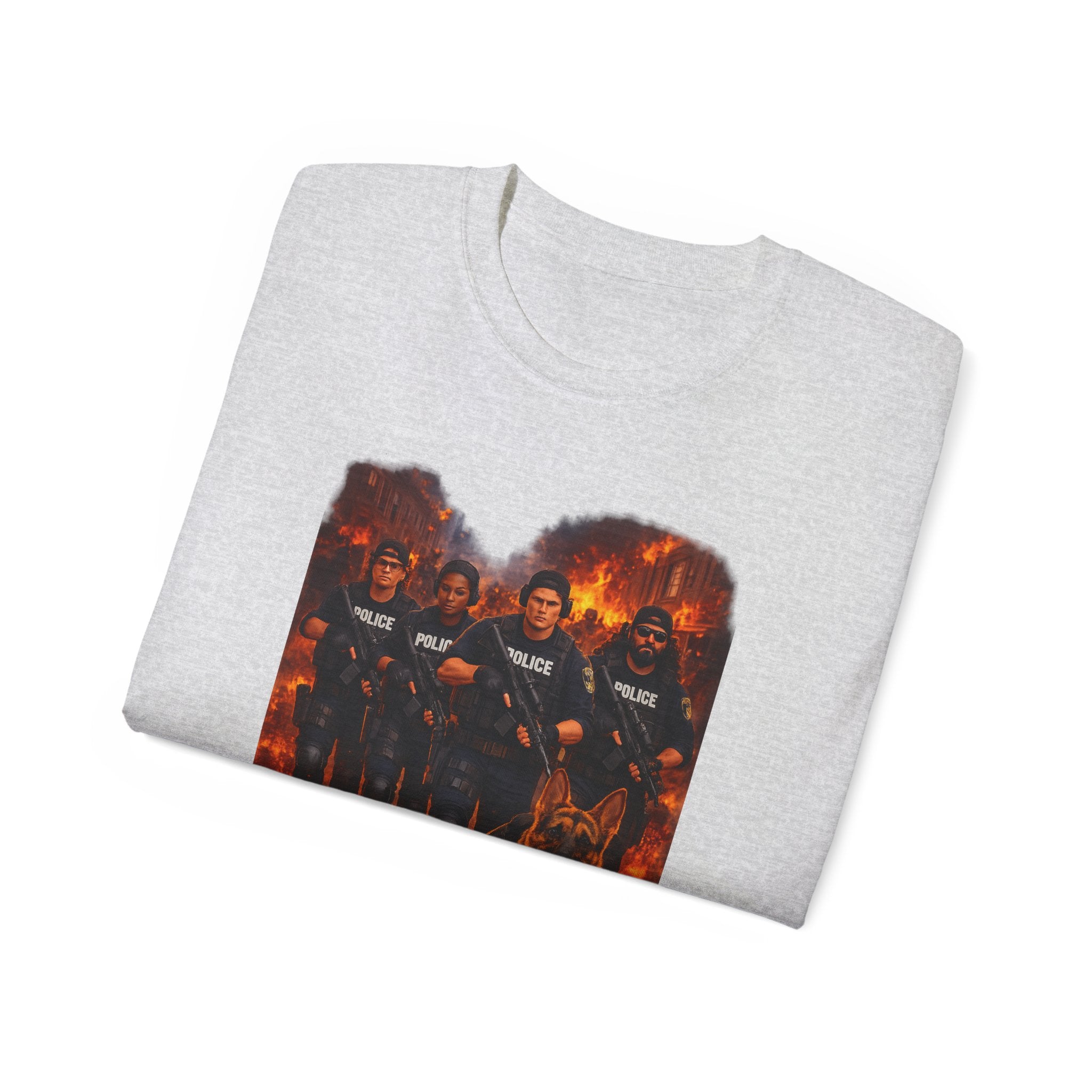 Police K9 Unit Tee — Firestorm Patrol Graphic Shirt