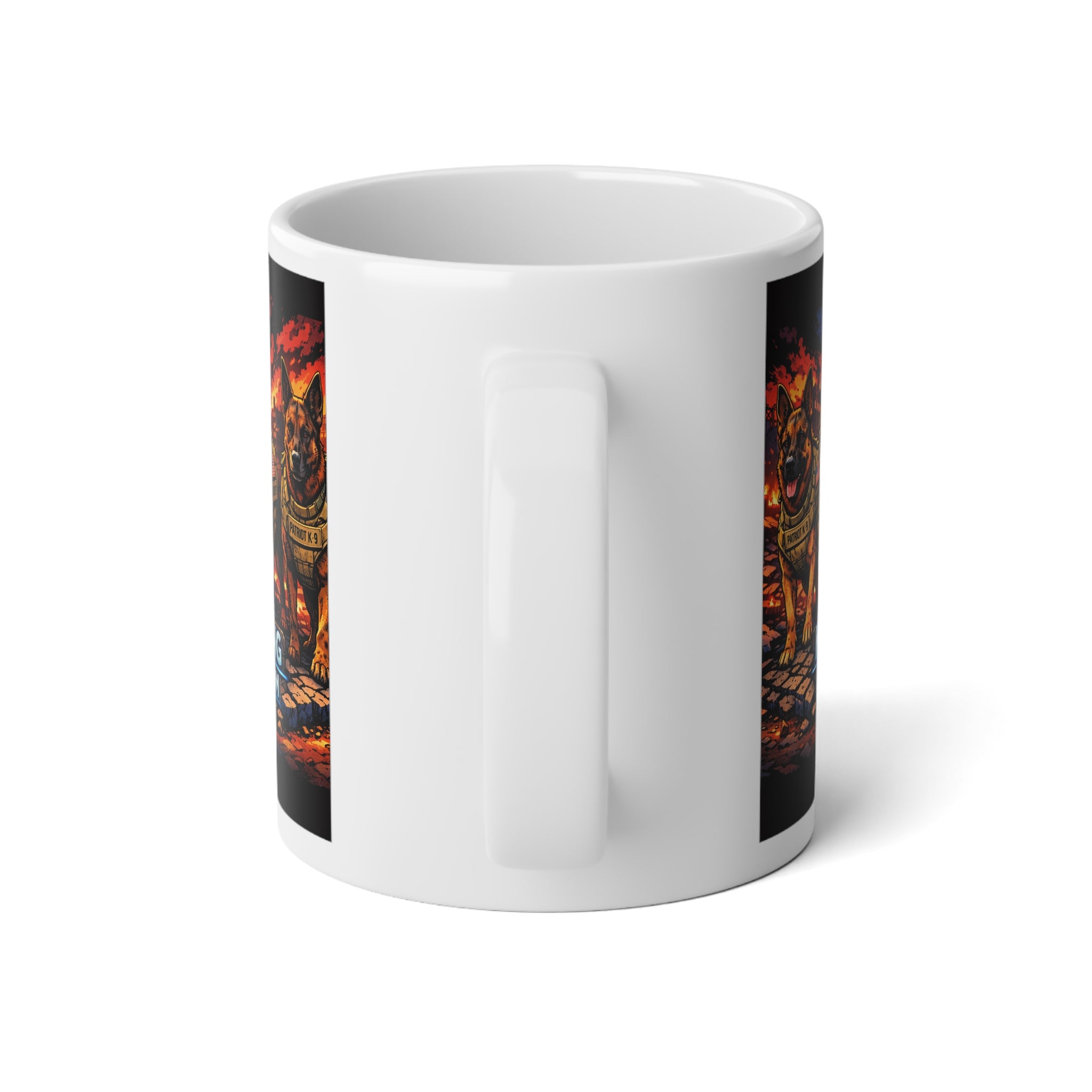K-9s Strong Freedom 20oz Jumbo Mug — Patriotic K9 Unit Coffee Cup