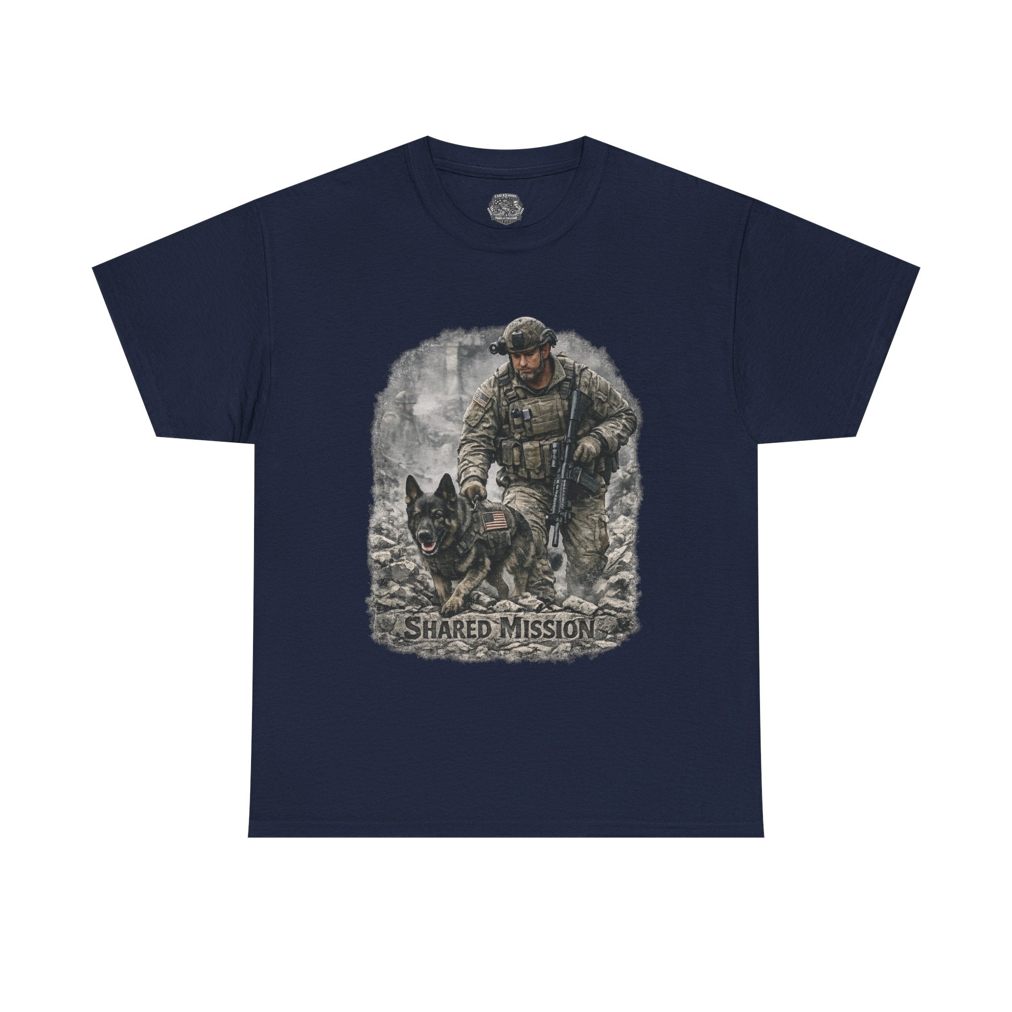 Military K9 Tactical T-Shirt — "Shared Mission" Soldier & Dog Tee