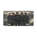 Tactical Team Vanity Plate — SWAT Soldiers with K9 Front License Plate