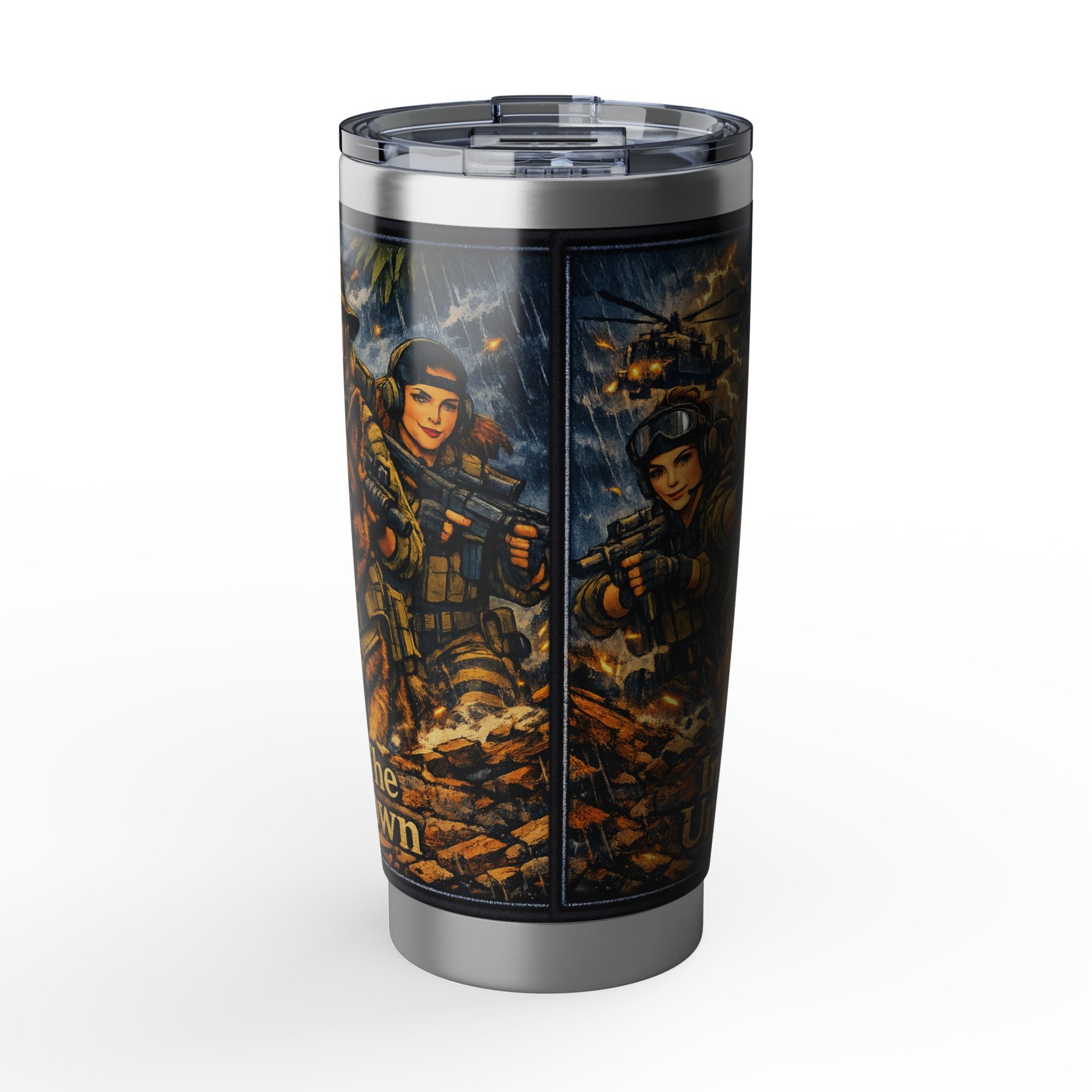Vagabond 20oz Tumbler — Military Dog Adventure Design Travel Mug