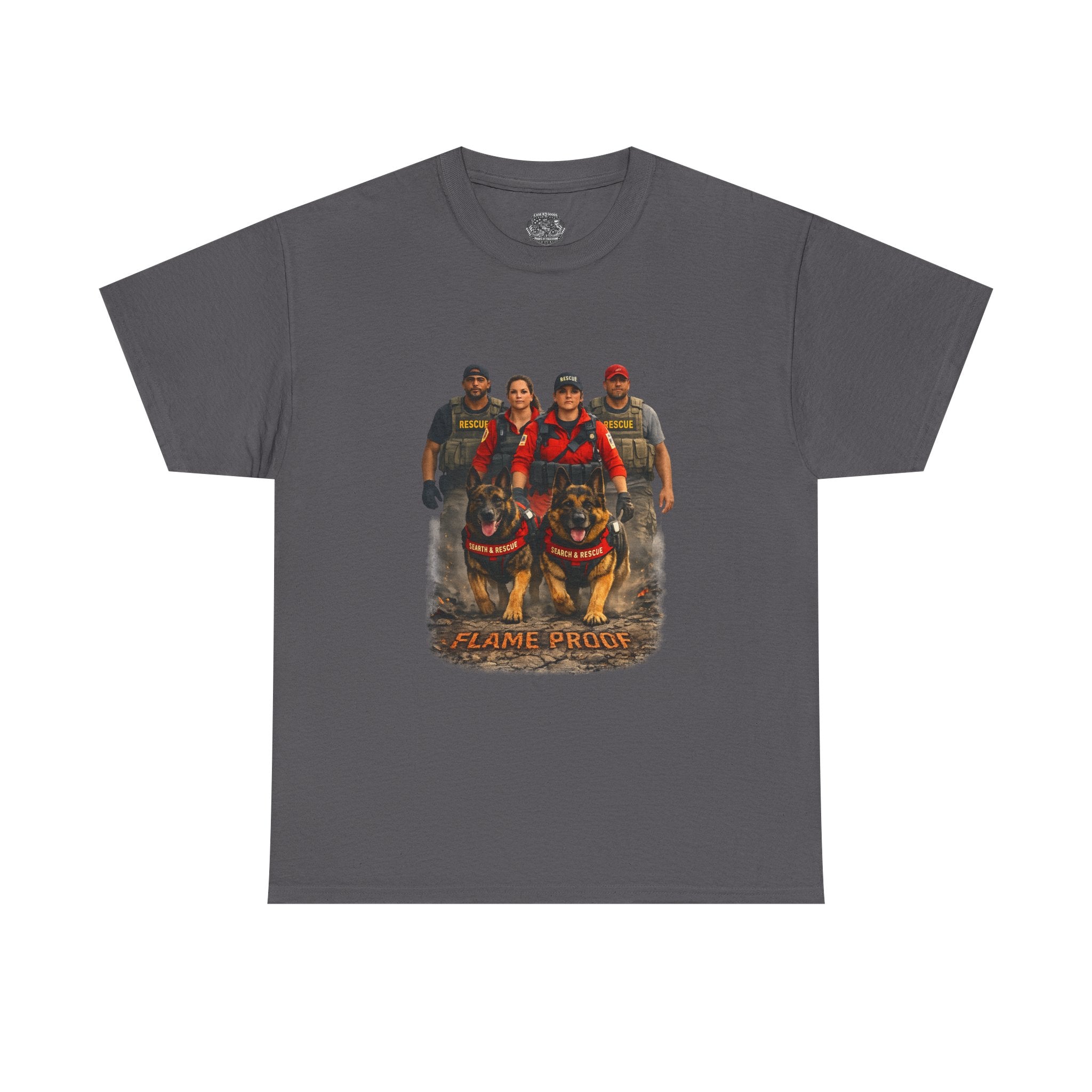 Firefighter Pride T-Shirt – "Flame Proud" Firefighter Crew Graphic Tee