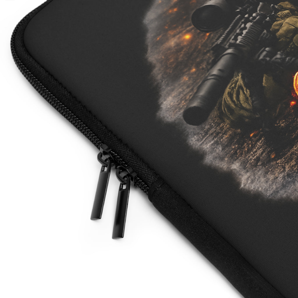 Guardians of Freedom Laptop Sleeve - Tactical Sniper & K9 Protective Case
