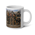 Jumbo Mug — "Unleashed Justice" Rottweiler Ranch 20oz Coffee Mug