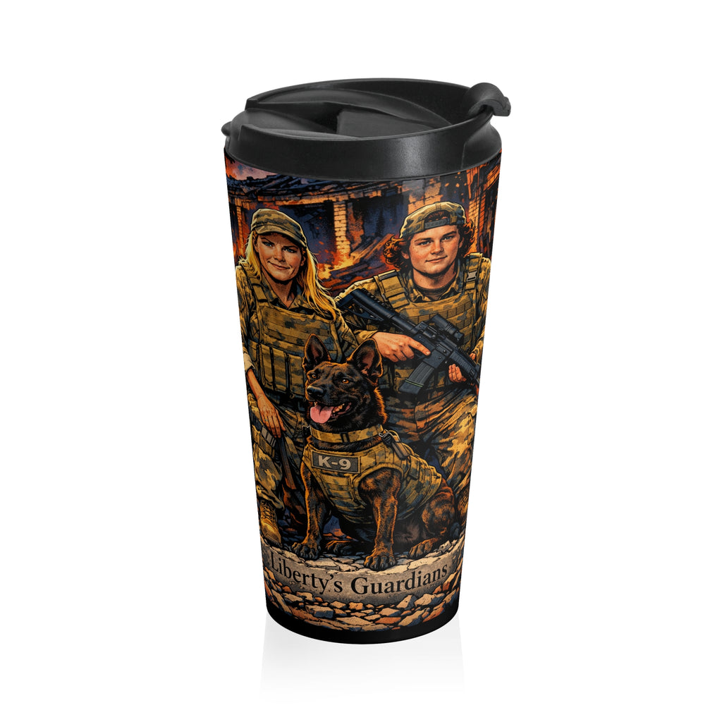 Veteran Soldiers Stainless Steel Travel Mug – Patriotic Military Coffee Tumbler