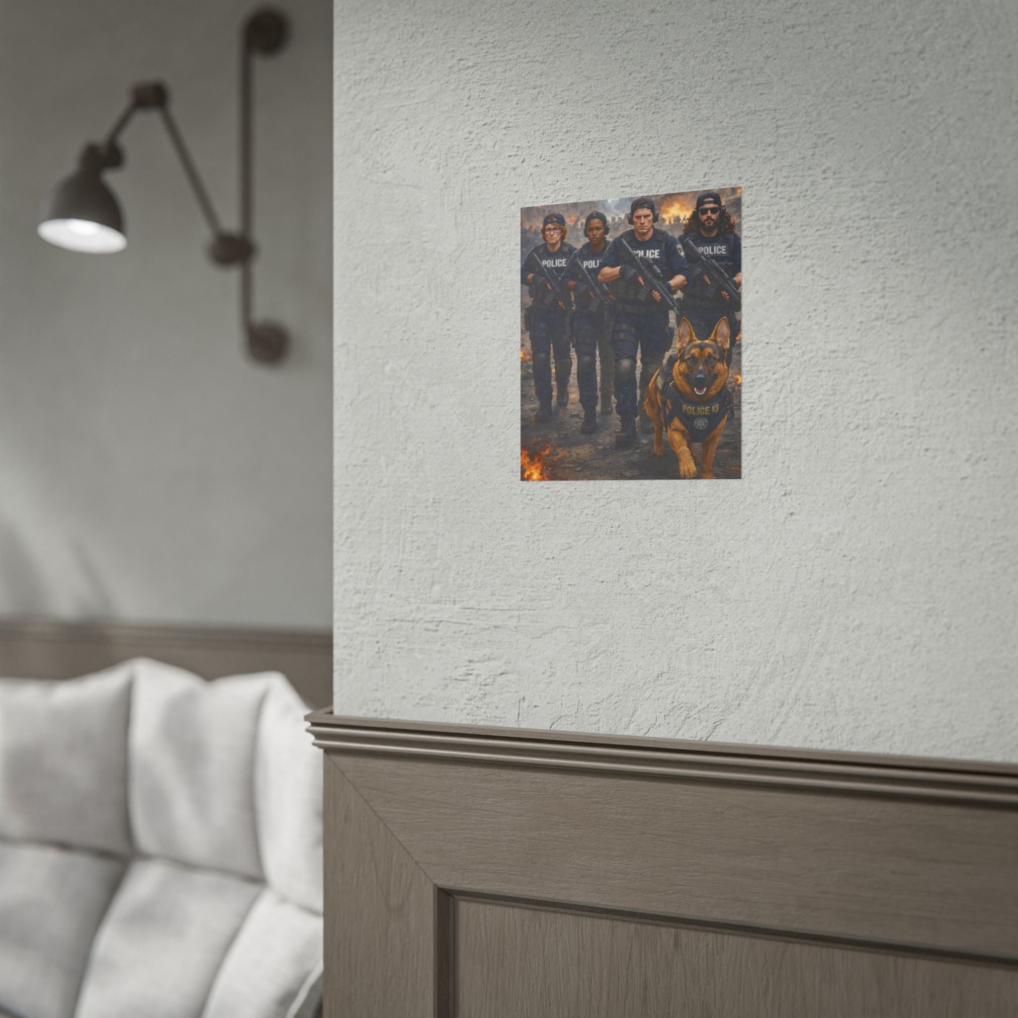 Police K9 Unit Poster — Tactical SWAT Team Wall Art