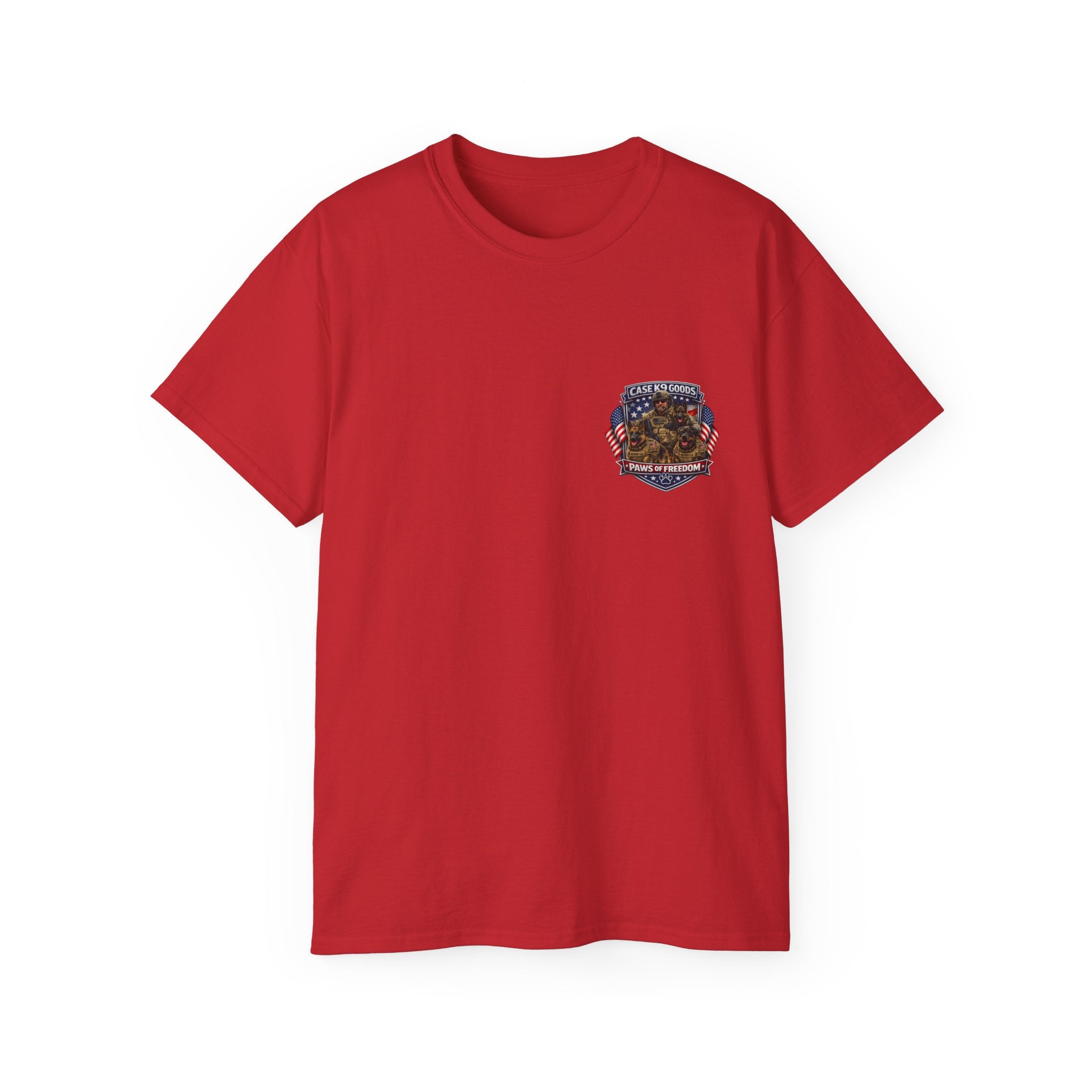 Police K9 Unit Tee — Back Graphic Patrol Officers & German Shepherd Design