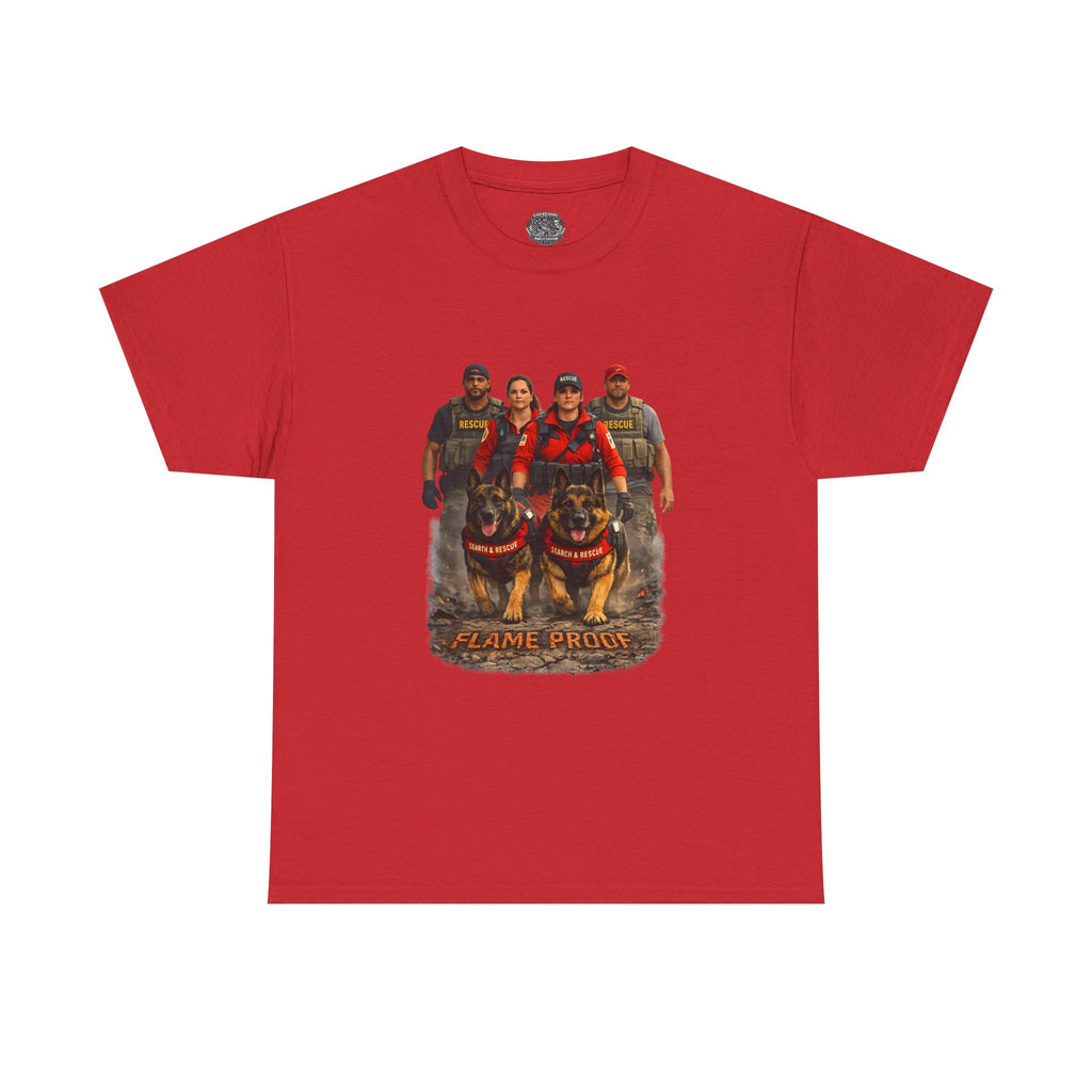 Firefighter Pride T-Shirt – "Flame Proud" Firefighter Crew Graphic Tee