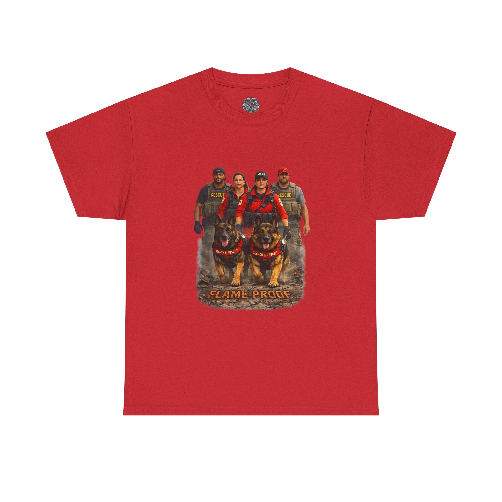 Firefighter Pride T-Shirt – "Flame Proud" Firefighter Crew Graphic Tee