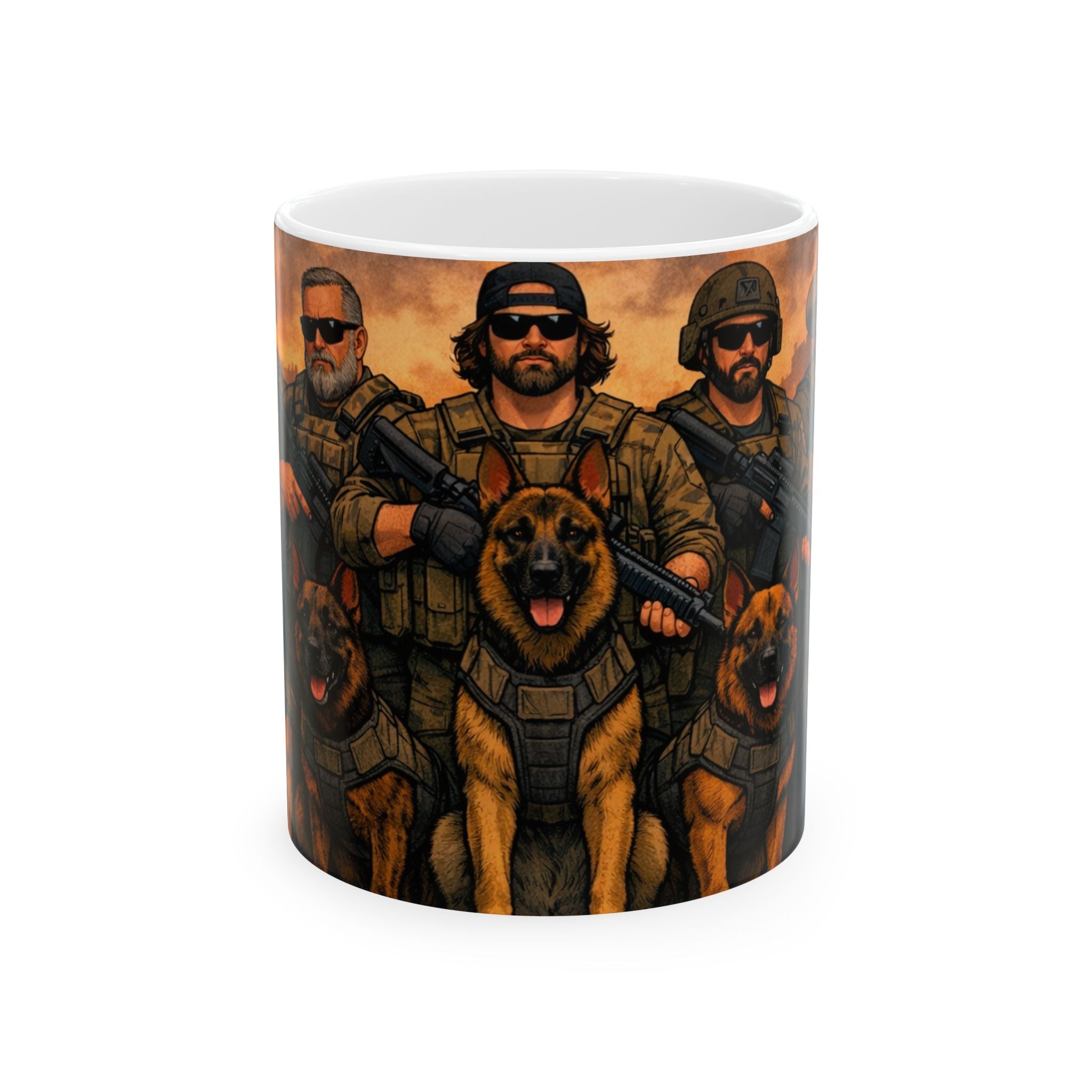 Tactical Team Coffee Mug – Military K9 & Operators 11oz/15oz Ceramic Mug