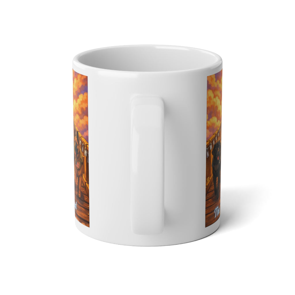 Christian Dog Lover 20oz Jumbo Mug — 'They Are Lifted, The Fallen' Memorial Pet Loss Coffee Cup