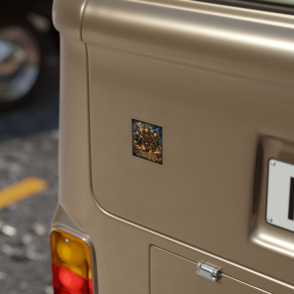 Into The Unknown Military K9 Squad Sticker — Die-Cut Outdoor Waterproof