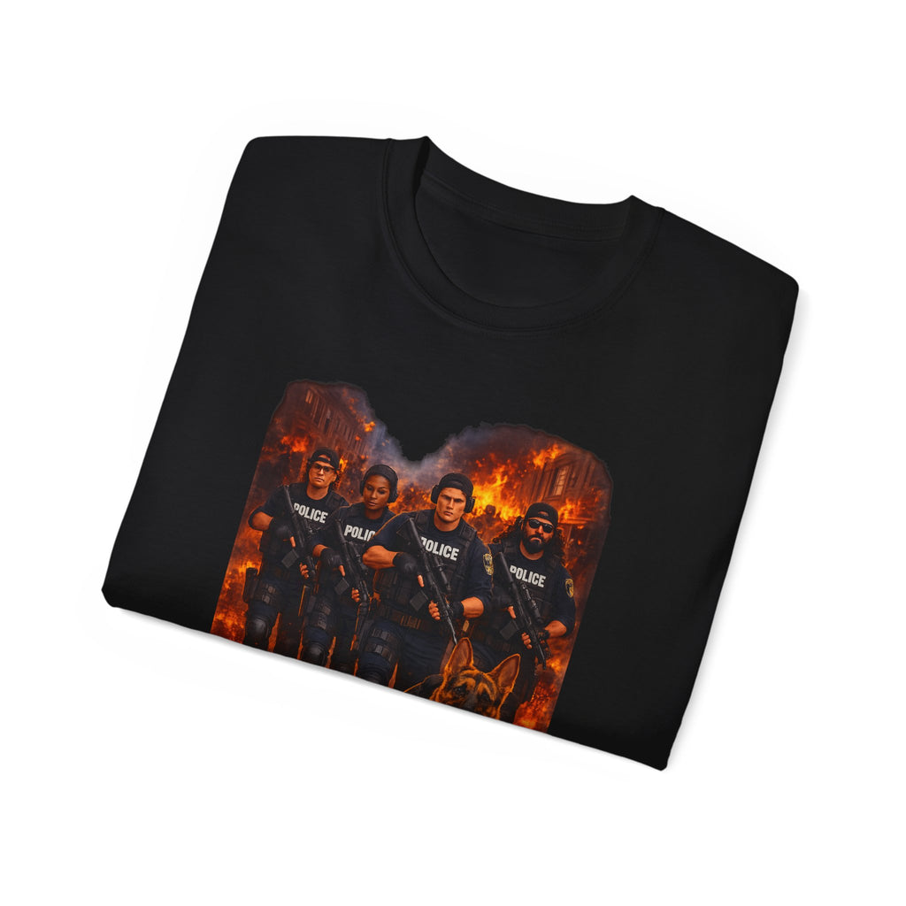 Police K9 Unit Tee — Firestorm Patrol Graphic Shirt