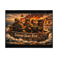 Jigsaw Puzzle — "Courage Under Fire" Military Rescue Scene (with Tin)