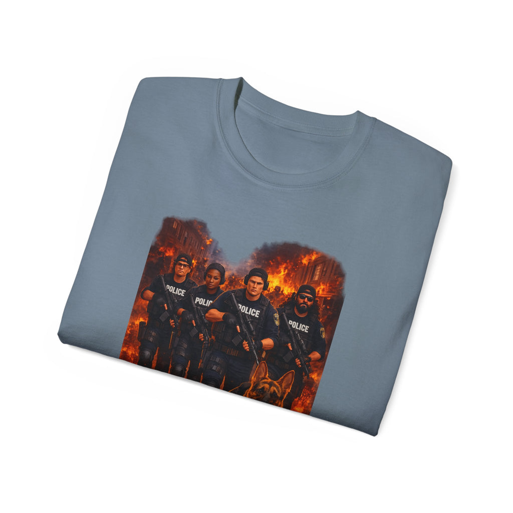 Police K9 Unit Tee — Firestorm Patrol Graphic Shirt