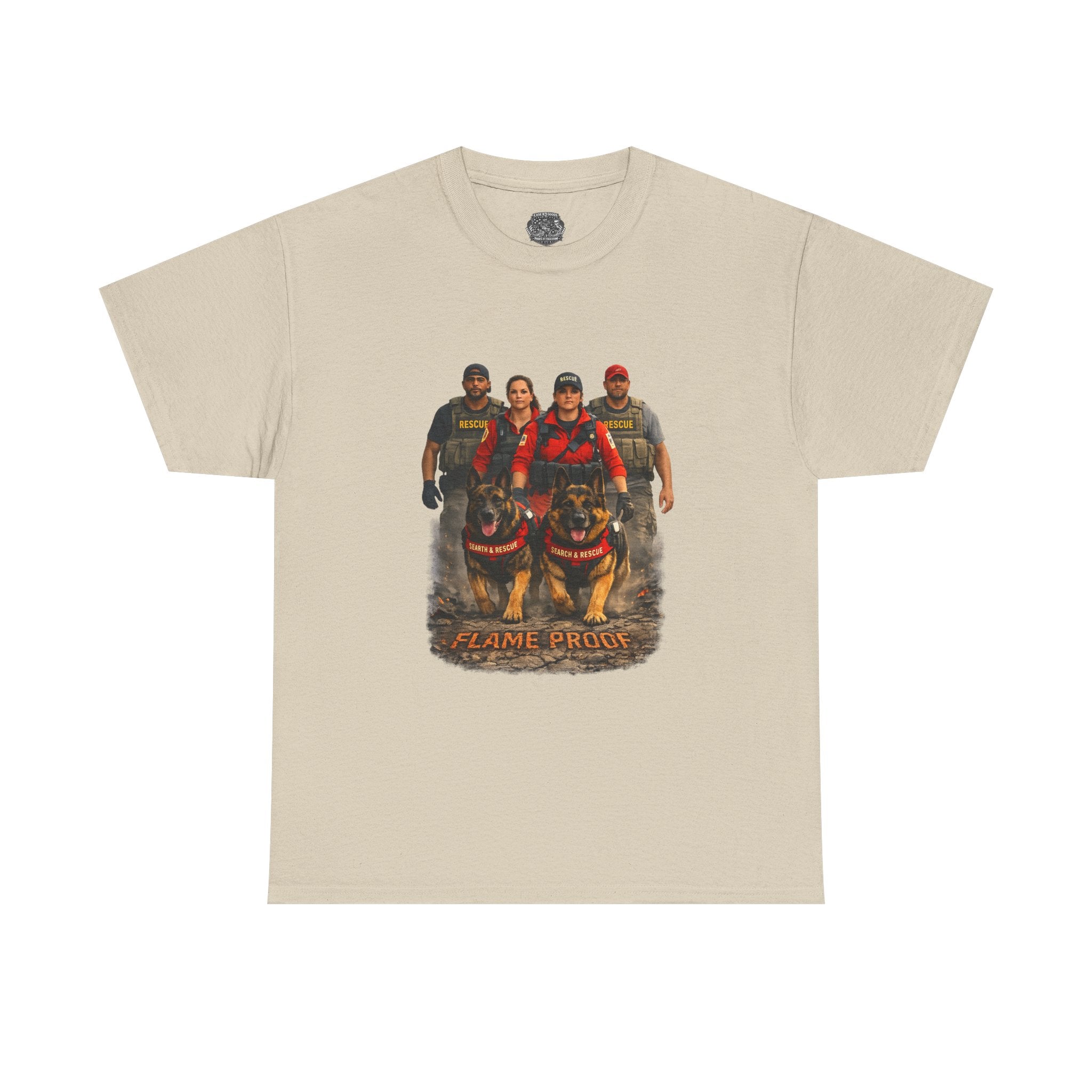 Firefighter Pride T-Shirt – "Flame Proud" Firefighter Crew Graphic Tee