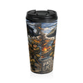 Military Aviation Travel Mug — Fast-Entry Troops Combat Scene Stainless Steel Tumbler
