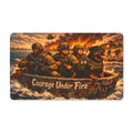 Courage Under Fire Doormat - Military Rescue K-9 Polyester Welcome Mat