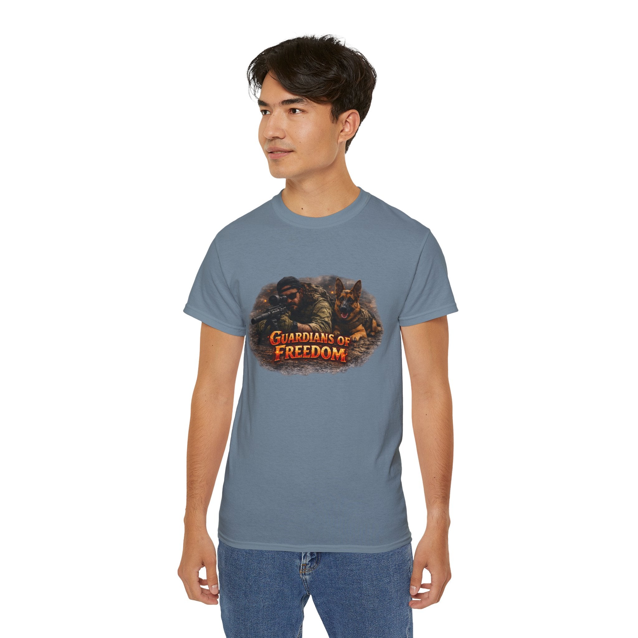 Guardians of Freedom T-Shirt — Patriotic Soldier Graphic Tee